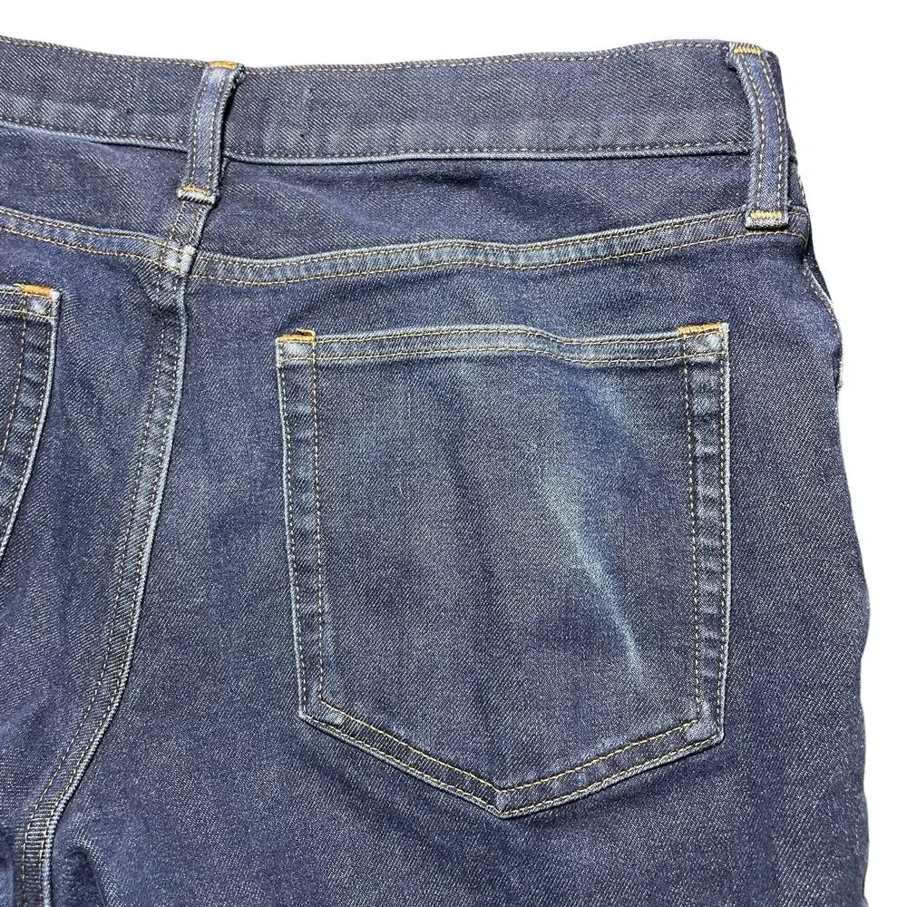 Everlane Uniform The Slim Jean Dark Wash Blue Jeans Faded Size 32 W x 28 L